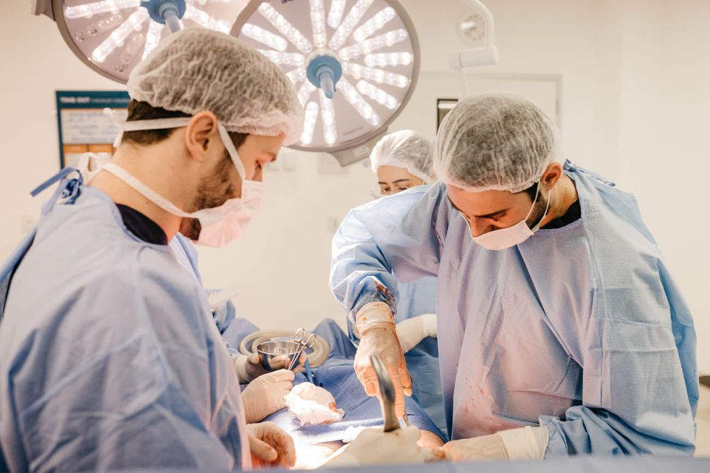 Médicos realizando cirugías. Adaarc